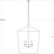 Denison 5 Light 32 inch Mole Black Lantern Pendant Ceiling Light, Grande